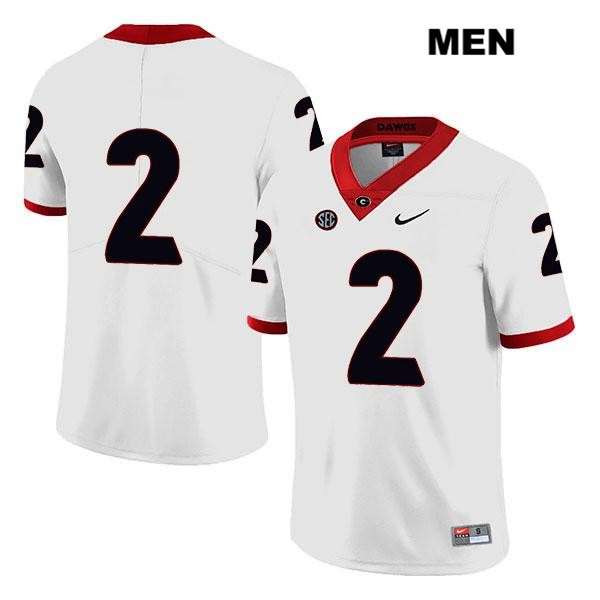 Georgia Bulldogs Men's D'Wan Mathis #2 NCAA No Name Legend Authentic White Nike Stitched College Football Jersey VHG2456GM